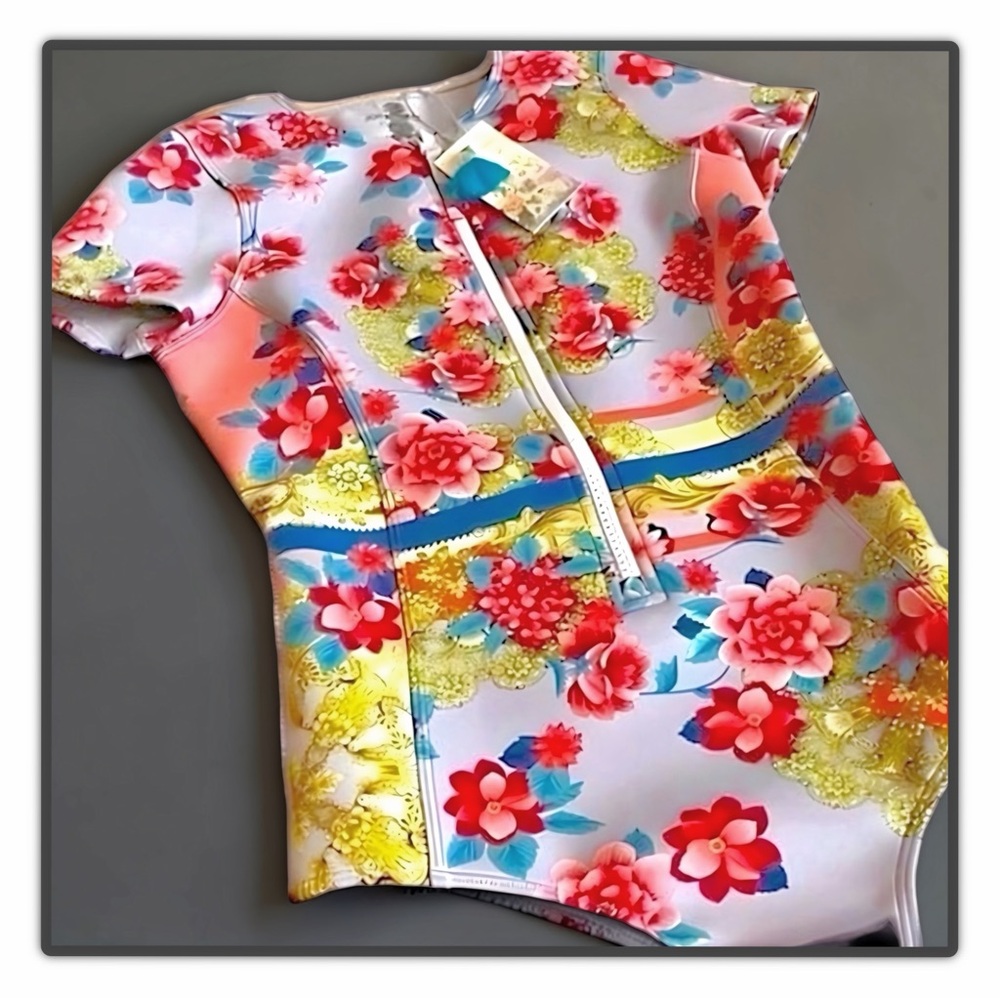 NWT Johnny Was Japer Neoprene One Piece Swimsuit - Picture 7 of 16
